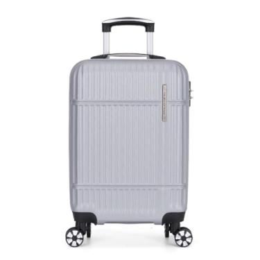 Imagem de Mala de Viagem de Bordo 10kg Rígida ABS Padrão ANAC - Polo King Luxcel MF10443PK (Prata)