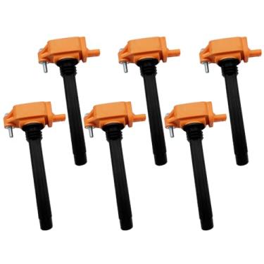 Imagem de N51WSTAR Conjunto de 6 bobinas de ignição de desempenho UF648 compatíveis com Dodge Durango Charger Grand Caravan Chrysler Town Country 300 Jeep Grand Cherokee Wrangler VW ROUTAN RAM 1500 serve para