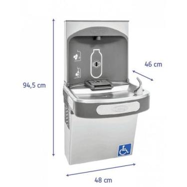 Imagem de Bebedouro acessibilidade acessível Life Cód 200 Inox SEM contato manua