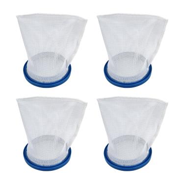 Imagem de Screw Man Bolsa de filtro multicamadas X-treme para aspiradores de piscina portáteis Pool Blaster Max, Catfish Ultra, iVac 250, iVAC C2, Volt FX-4 e Jacuzzi JPV200, P30X022XF / PBW022XF (pacote com 4)