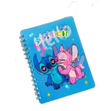 Imagem de Caderno Holográfico Stitch A4 Com 4 Divisórias E 80 Folhas