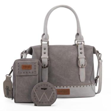 Imagem de Conjunto de bolsas Montana West Wrangler Doctor Bag, 3 peças para mulh