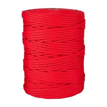 Imagem de Corda multifilamento trançada 6,0mm x 191m vermelha vonder