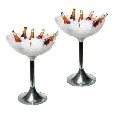 Imagem de 2 Baldes Champanheira E Cerveja Gelo Em Acrílico Com Pé - Gogupo