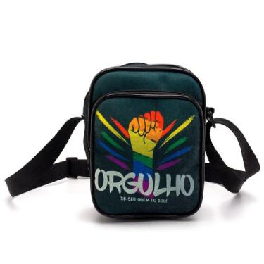 Imagem de Bolsa Shoulder Bag Orgulho Pequena Necessaire Transversal Mini Mochila