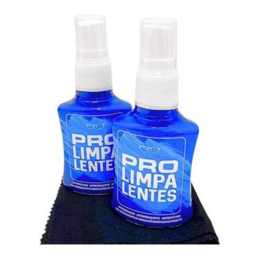 Imagem de Kit Limpeza Óculos 02 Limpa Lentes + 3 Flanelas Microfibra - GHC Acess
