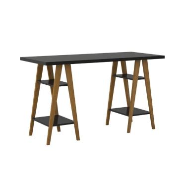 Imagem de Mesa Escrivaninha Cavalete Mdf Pinus Organização Moderna