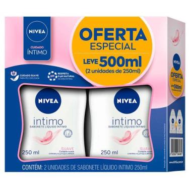 Imagem de NIVEA Kit com 2 Unidades  Sabonete Líquido Íntimo Suave 250ml, Kit