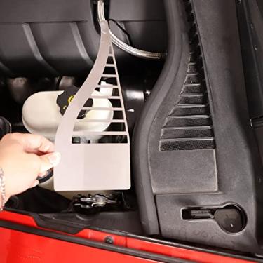 Imagem de JONKOKO Tampa Do Painel Lateral Compartimento Motor Para Chevrolet Corvette C6 2005-2013, Acabamento Capô, Defletor De Bateria, Caixa Fusíveis, Canal Guia, Acessórios O Interior (Tampa Guia Motor)