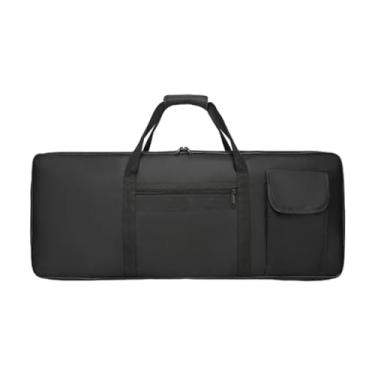 Imagem de Almencla Caso Elétrico de Piano 61key Teclado Piano Gig Saco com Bolso Portátil de Mochila Acolchoada Carregando Bolsa para Escola de Viagens, L