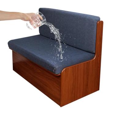 Imagem de CRFATOP Capas de almofada impressas RV Dinette Capa macia para assento de campista capa de sofá protetor de móveis Futon para trailer banco de carro 1 capa de encosto e 1 capa de banco, B26