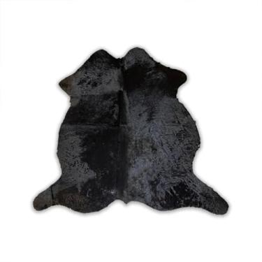 Imagem de Tapete de Couro Preto em formato de boi