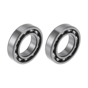 Imagem de ACROPIX 16003 Rolamentos rígidos de esferas 17 x 35 x 8 mm P5 rolamentos lubrificados tipo aberto 2 peças carro scooter skate roda universal tom prata