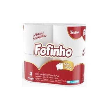Imagem de Papel higiênico fofinho folha dupla c/4