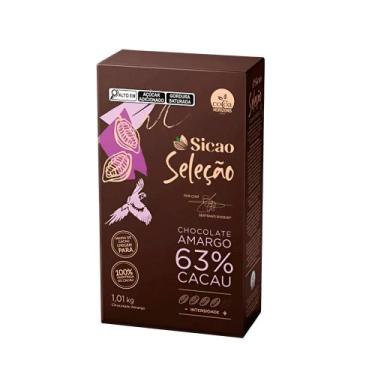 Imagem de Chocolate Amargo 63% Cacau Seleção Sicao  1,01kg
