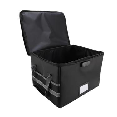 Imagem de Jiawu Caixa de Documentos à Prova de Fogo, Caixa de Arquivo à Prova de Fogo, Caixa de Arquivo Portátil de Bolsa de Documentos Com Bloqueio para Organizar Arquivos Importantes,