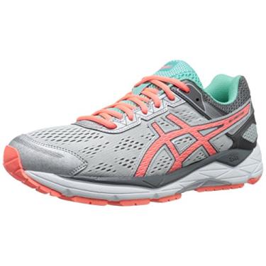 Imagem de ASICS Tênis de corrida feminino GEL Fortitude 7, Prata/coral fogoso/menta aqua, 6.5 Wide