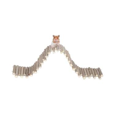 Imagem de Brinquedos de hamster, hamster flexível, ponte, porta, cerca, hamster, brinquedos para mastigar, decoração de escalada em pé para chinchila gerbil, animais pequenos, brinquedos de mastigar (30 cm)