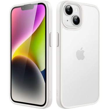 Imagem de JETech Capa Fosca para iPhone 14 Plus 6,7 Polegadas, Case Proteção Contra Quedas à Prova de Choque, Capinha Traseira Translúcida Fosca para Telefone, Anti-Impressão Digital (Estelar)