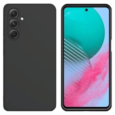 Imagem de Capa Capinha Case Premium Anti Impacto Aveludada Preta com Proteção de Câmera para Samsung Galaxy M54