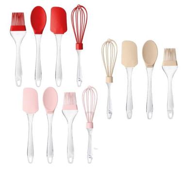 Imagem de Kit Silicone 4 peças Acrilico Utensilios De Cozinha - UZ Utilidades, R