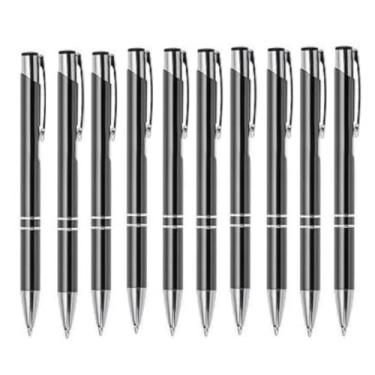 Imagem de Kit Com 20 Caneta Customizada Metal Laser Escreva C/Estilo (Cinza)