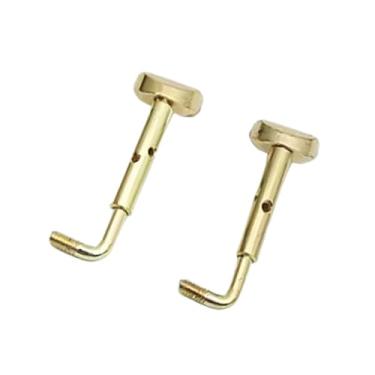 Imagem de Colaxi 2 peças 4/4 parafusos de fixação para apoio de queixo de violino hardware profissional acessórios de violino resistentes substituição de metal fácil, Ouro