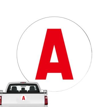 Imagem de Íman Para Carro De Motorista Novato - Íman De Aluno Com Letra "A" Para Carro - Acessório Automotivo Removível Para Mulheres, Adolescentes e Estudantes Principiantes de Condução