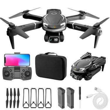 Imagem de Drones V88 com câmera, vídeos 4K HDR, 45 minutos de voo com 2 baterias, mini drone de 250g do tamanho da palma da mão para iniciantes e adultos, retorno inteligente, siga-me, voo em círculo, voo por toque, transmissão WiFi (Preto)