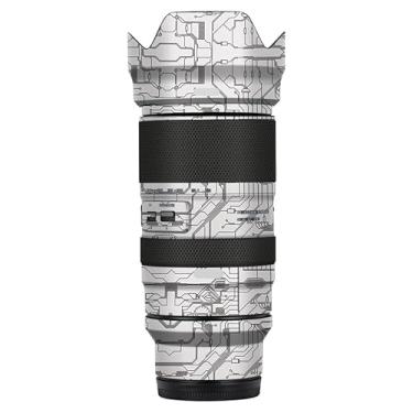 Imagem de Adesivo de lente de câmera antiarranhões para Tamron 50-400 mm F4.5-6.3 adequado para Nikon Mount Coat Wrap película protetora capa 50 400 (branco circuito)