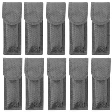Imagem de Pacote com 10 bainhas de nylon com lâmina dobrável para canivetes de bolso até 14 cm fechado