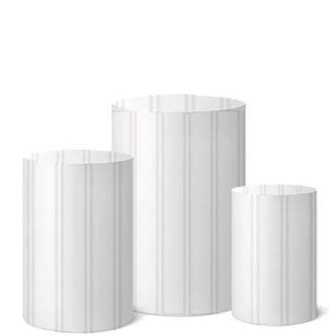 Imagem de Trio Capas Cilindro Decoração Festa Veste Fácil Ripado (CLRIP0004)