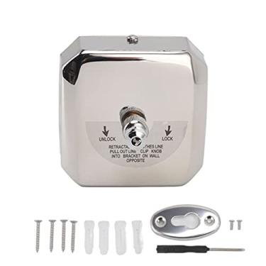 Imagem de Varal retrátil de aço inoxidável aço pesado secador de lavanderia montada na parede para uso em varanda de varanda de varanda de varanda de varanda (2,8m)