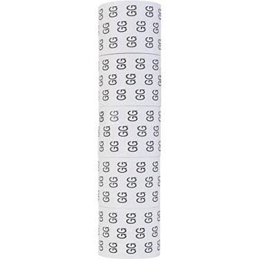 Imagem de Etiqueta Para Roupa, Fitacrel, Tamanho GG, Redonda, Pacote com 5 Rolos de 1000 Etiquetas