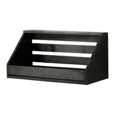 Imagem de KiBcsLic Prateleira Flutuante de Madeira, Fácil de Instalar, Rústica, Prateleira Suspensa para Casa de Fazenda, Sala de Jogos, Sala de Estar, Quarto Infantil, Preto, Tamanho real