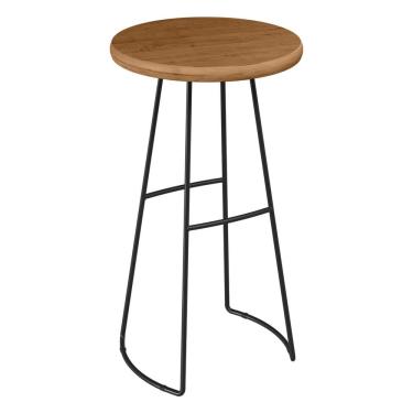 Imagem de Mesa Bistrô Redonda Alta Astra Base Metálica - Pallazio