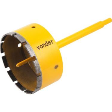 Imagem de Serra Copo Diamantada 120mm Com Haste E Pino Guia Vonder