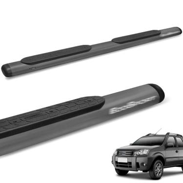 Imagem de Estribo Lateral Ecosport 2003 a 2012 Oval Oblongo Onix Grafite