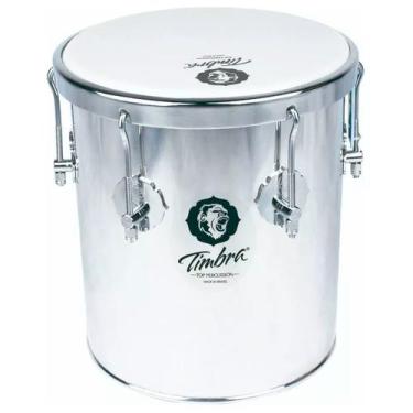 Imagem de Repique De Mão Timbra 10pol. X 30cm Alumínio Cromado 8228