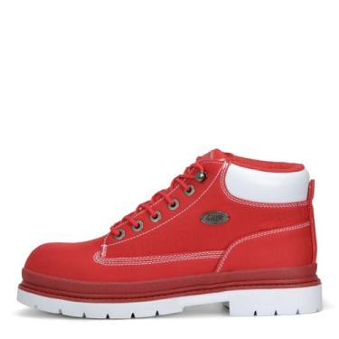 Imagem de Lugz Bota masculina Drifter Ripstop Classic Chukka, Vermelho/branco., 41