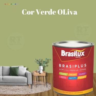 Imagem de Tinta Semi Brilho Verdes Parede 800ml Brasiplus Acrílica Lavável. - BR