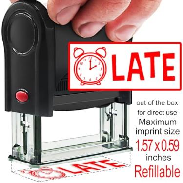 Imagem de Bertiveny Carimbos de autotinta para professores para notas de professores para material de sala de aula (tarde)