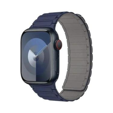 Imagem de Pulseira Magnética De Silicone De 46mm 42mm 40mm 41mm 45mm 44mm 49mm P