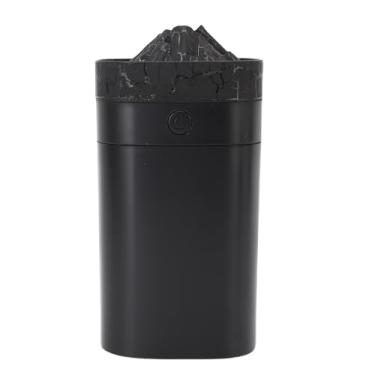 Imagem de Mingzhe Mini Umidificador USB Difusor de óleo Essencial 400ml Com Luz Ambiente Colorida para Casa e Escritório (Preto)