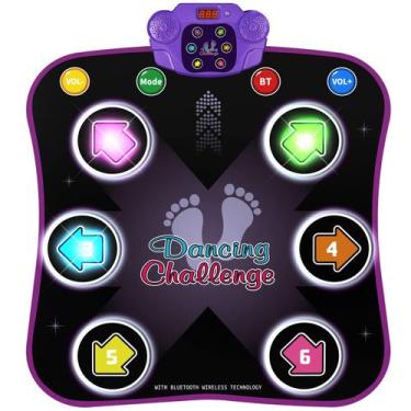 Imagem de Dance Mat Flooyes para crianças de 3 a 12 anos com Bluetooth e 5 jogos