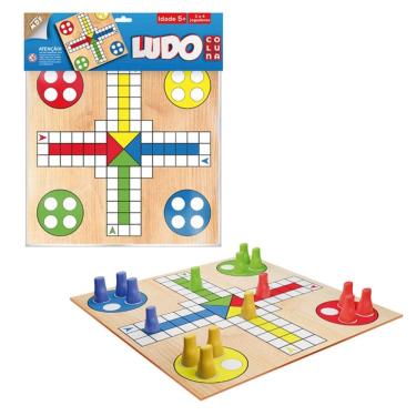 Imagem de Jogo Educativo Ludo Em Madeira - Coluna
