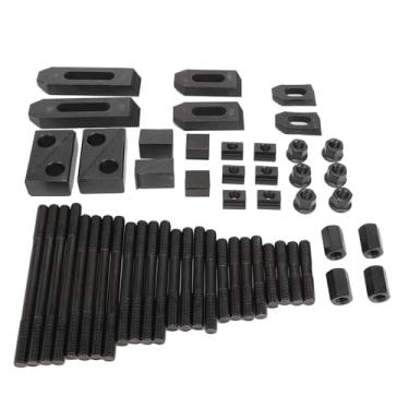 Imagem de Fafeicy 58pcs Kit de Grampo T-slot T, Placa de Prensa Endurecida M10, para Máquina de Moagem de Torno Compatível Com Axminster Sieg X2 X3 Super X3