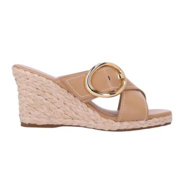 Imagem de Sandália Luz da Lua Anabela Tiras Cruzadas