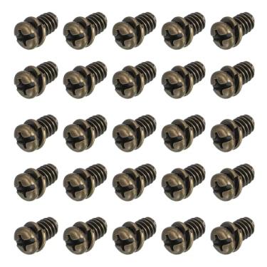 Imagem de PATIKIL 20 peças de parafusos de lâmina de ventilador de teto, parafuso de substituição de motor de panela Phillips de aço carbono de 1/10.2 cm-20 x 3/8 para ventilador de teto de iluminação, cobre