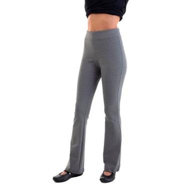 Imagem de Kit com 3 Calças Bailarina Flare Cintura Alta em tecido Suplex - EBT U